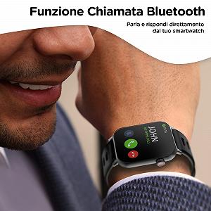 Smartwatch Atlantis SMARTIX З функцією Bluetooth-дзвінка, монітором серцевого ритму, монітором насичення (SPO2), монітором артеріального тиску, чорні, Normal synthetic.ua - Фото 1