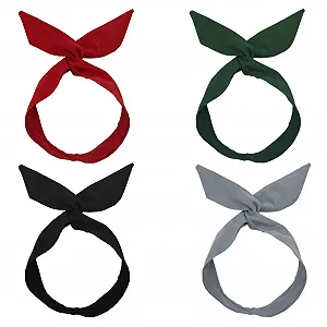 Повязка на голову с бантом Винтажная Женская - Фото 1