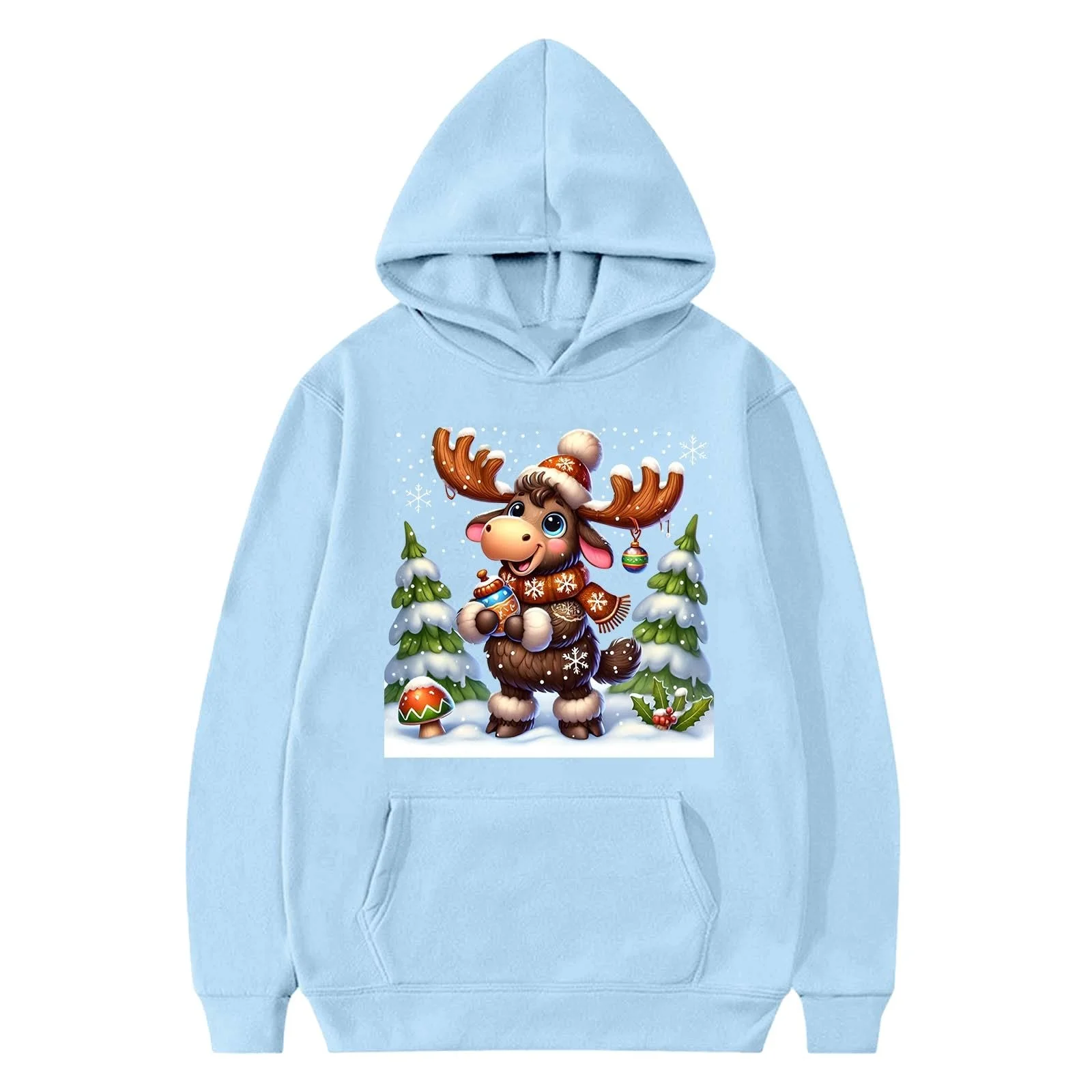 Толстовка для Девочек Мягкий Флис Милый Принт, фото №2