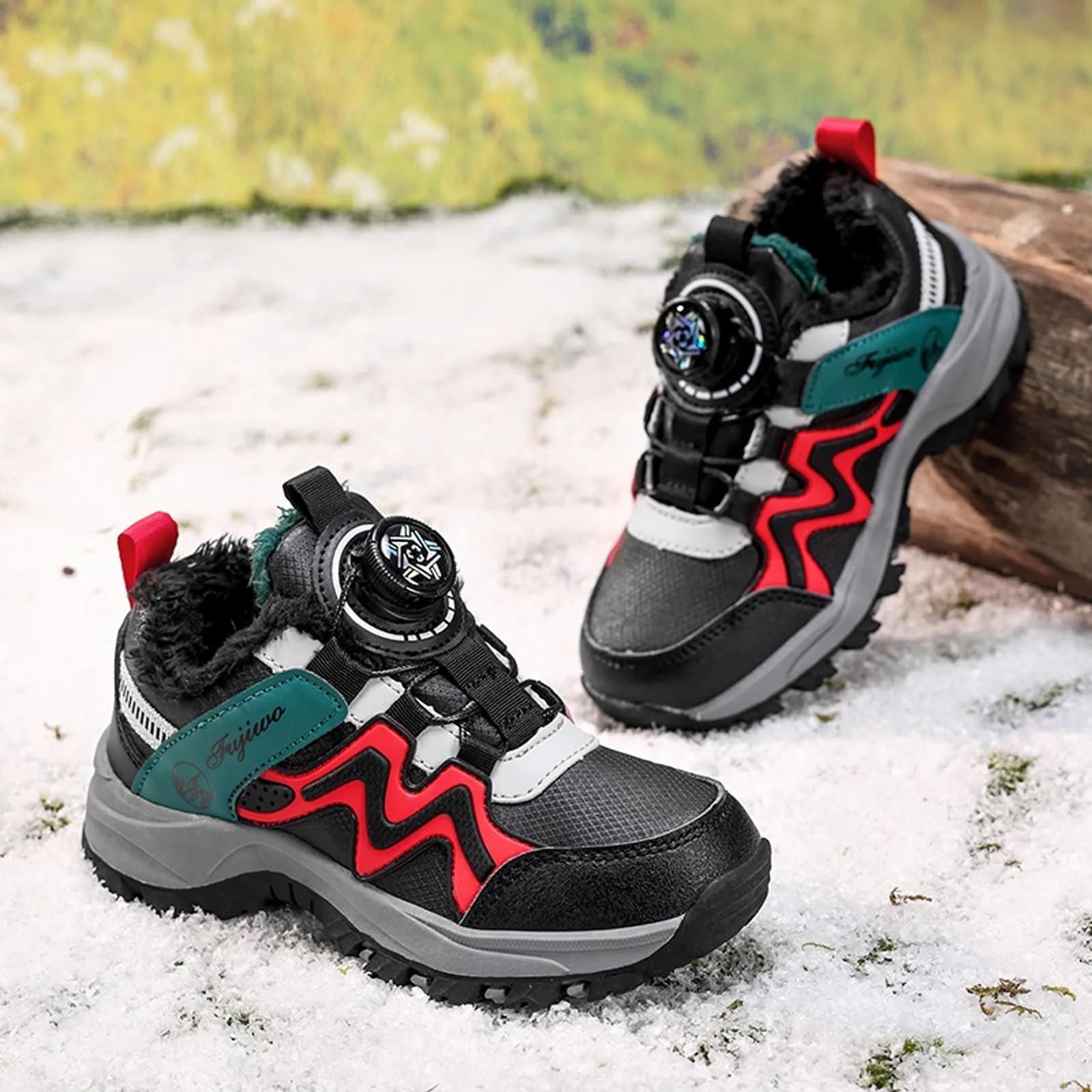 Дитячі зимові Кросівки для хлопчиків і дівчаток, водонепроникні, утеплені, трекінгові, нековзні, для пішого туризму, розмір 30-40, фото №5