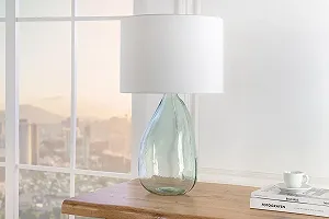 Настольная лампа Riess Ambiente Classic 60 см из переработанного стекла прозрачно-белая synthetic.ua - Фото 1