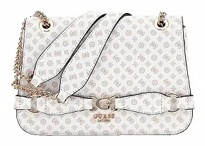 Сумка через плече GUESS Arlena Logo Convertible Xbody Flap White Logo - Фото 1