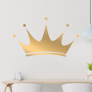 Наклейка на стіну King Crown Корона 91_gold 40 x 24 см Золотиста - Фото 1