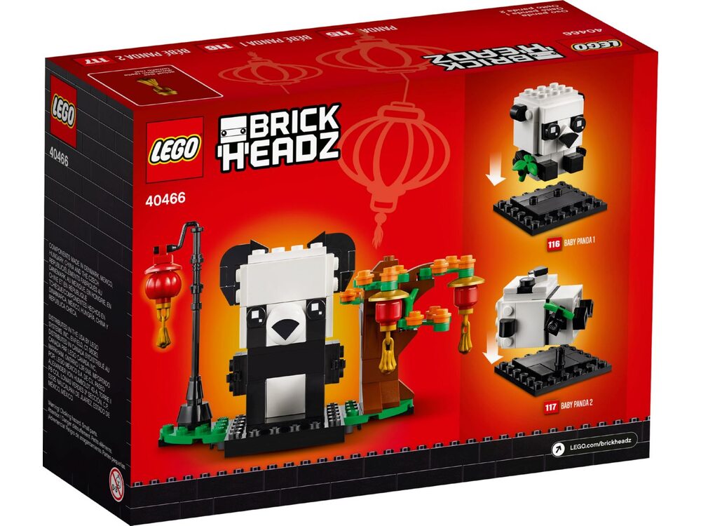 Детские конструкторы LEGO Панды на китайский Новый год 40466, фото №3