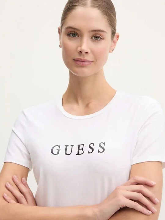 Женская футболка GUESS O2BM31KBBU1 White - S, фото №2