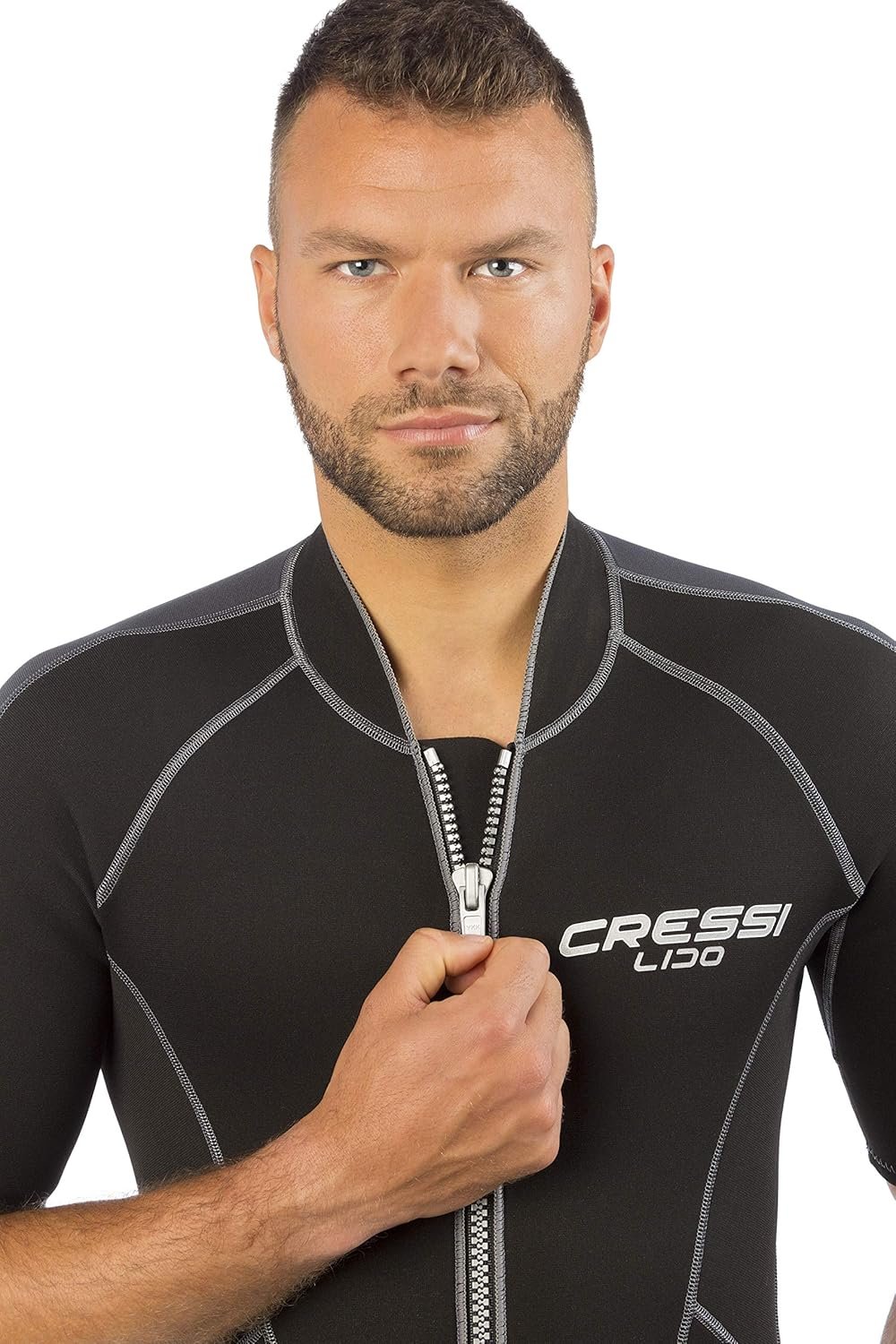 Гидрокостюм для серфинга Cressi Lido 2 mm Black/Gray, фото №3