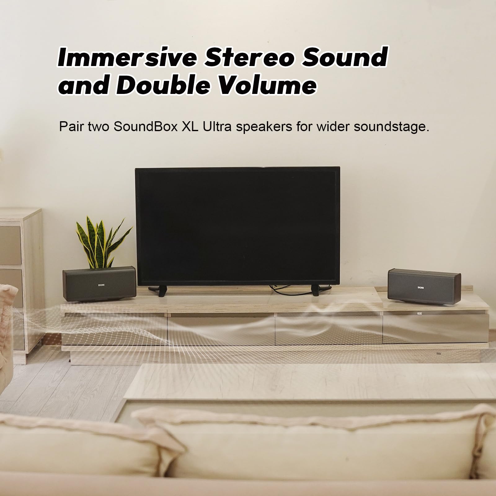 Колонка DOSS SoundBox XL Ultra Bluetooth 2.1 Channel 80W, фото №5