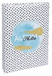 Фотоальбом Exacompta с кармашками Bright 300 фотографий 10 x 15 см, 100 страниц, 22.5 x 32.5 см, обложка из печатной бумаги с глянцевой защитной пленкой, золотое тиснение - Фото 1