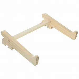 Подставка для ноутбука деревянная регулируемая по высоте эргономичная вентилируемая для компьютера для ноутбуков до прочная деревянная основа для офиса и дома - Фото 1