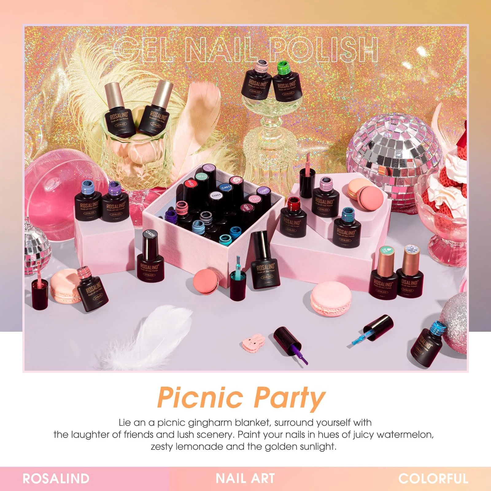 Гель-лак ROSALIND Набір 65 шт, фото №6