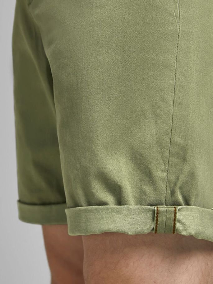 Шорти JJIBOWIE JJSHORTS SOLID SA STS 12165604 Deep Lichen Green Jack&Jones Хакі S, фото №3