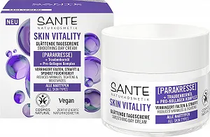 Дневной крем SANTE Naturkosmetik Face Skin Vitality Восстанавливающий увлажняющий с акмеллой, маслом виноградных косточек и проколлагеном Антивозрастной 50 мл - Фото 1