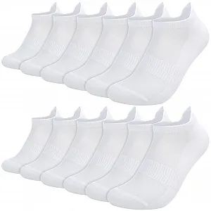 Шкарпетки спортивні Жіночі Білі 6 пар, розмір 36-40 - Фото 1