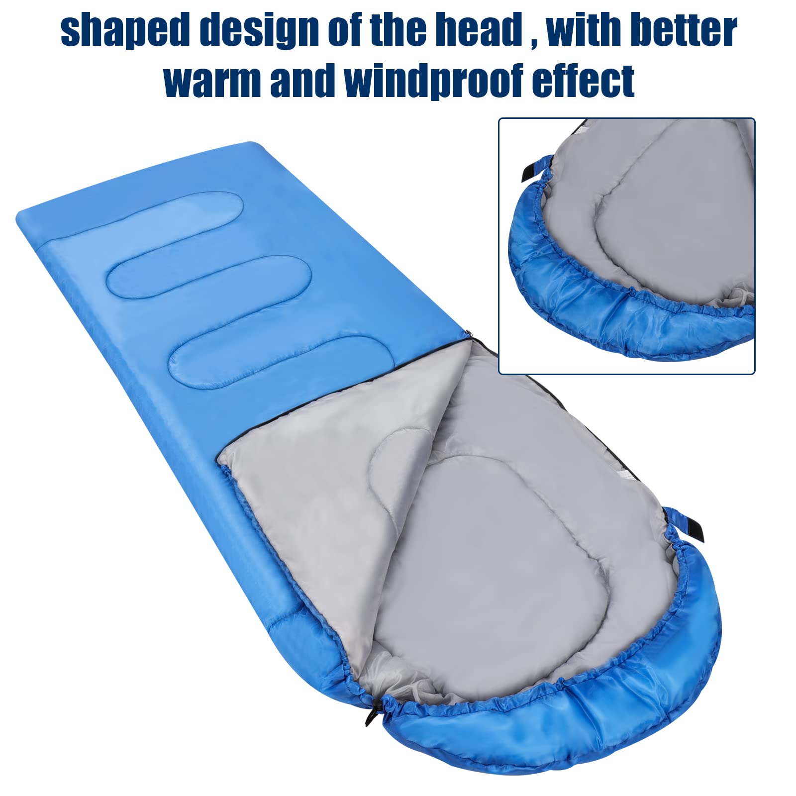 Спальный мешок Waterproof Lightweight Backpack для взрослых и детей - удобный - идеально подходит для весны, лета, осени, фото №4