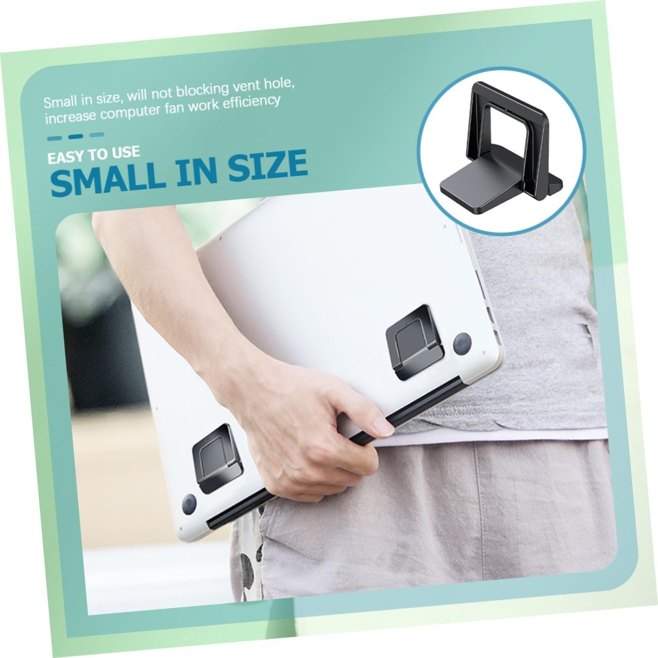 Подставка для ноутбука Tofficu, складная, для офиса и путешествий, из прочного материала, фото №6 Подставка для ноутбука Tofficu, складная, для офиса и путешествий, из прочного материала, фото №6