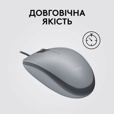 Мышка Logitech M110 Silent USB Mid Gray (910-006760), фото №6