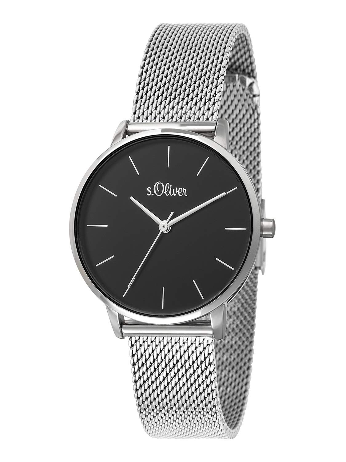 Женские аналоговые кварцевые наручные часы s.Oliver с кожаным ремешком, фото №2