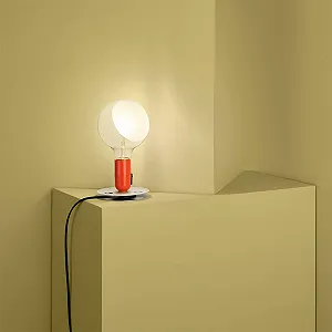 Настільна лампа FLOS Lampadina F3299042 5 Вт 12,5 x 24 см Фіолетова synthetic.ua - Фото 1