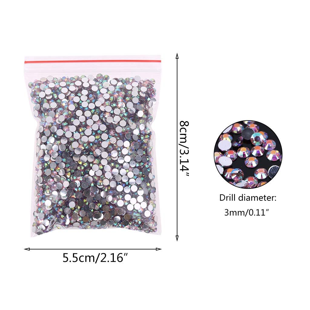 Стразы Круглые 3 мм, 5000 шт., фото №6