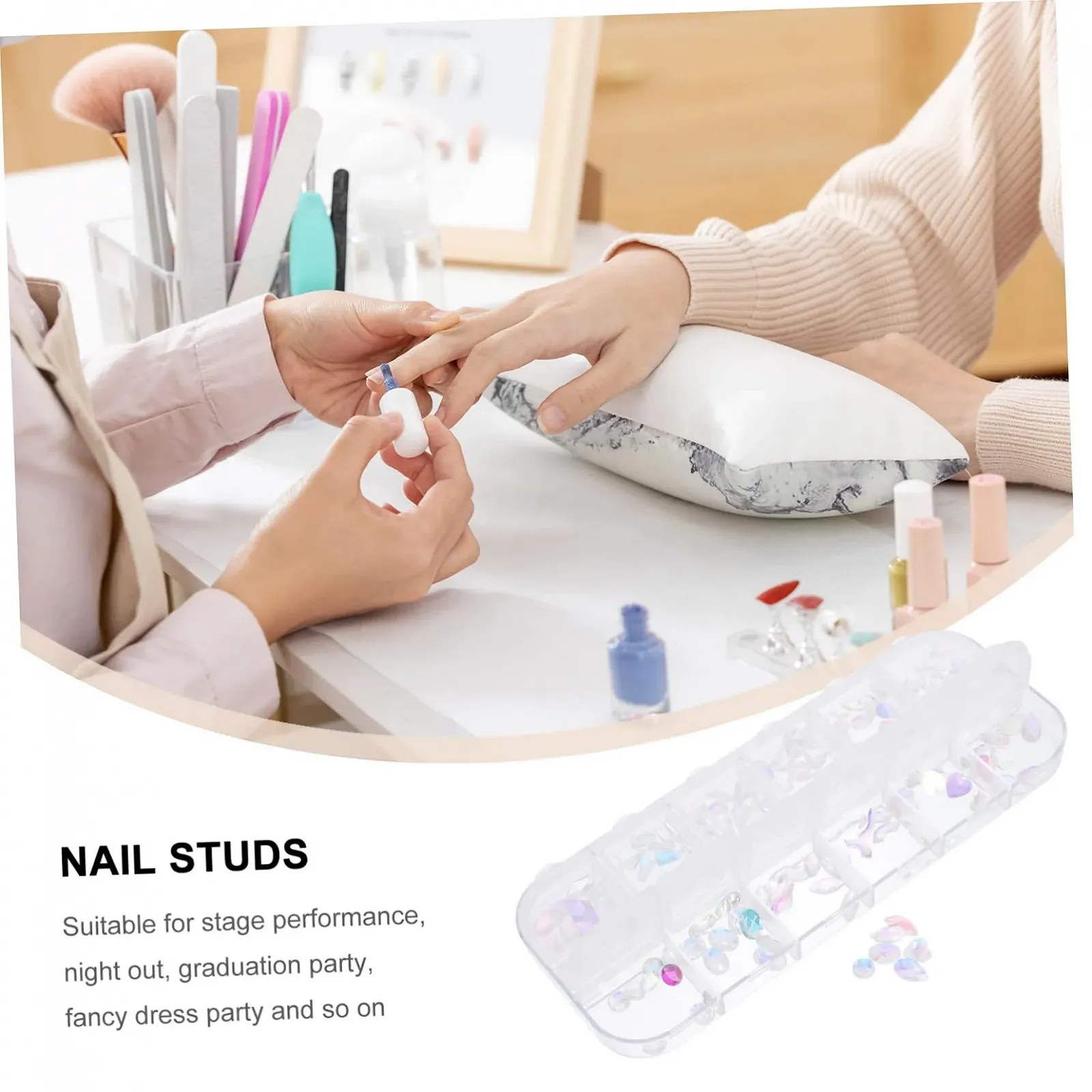 Прикраси для манікюру FRCOLOR, набір для манікюру, різнокольорові, фото №3