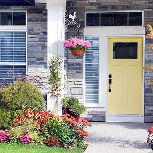 Кронштейн для підвісного кошика Relaxdays Rooster Настінний Залізний 30 x 25.5 x 2 см Білий synthetic.ua - Фото 1