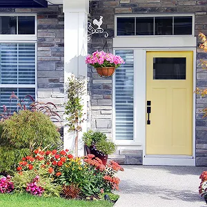 Кронштейн для подвесной корзины Relaxdays Rooster Настенный Железный 30 x 25.5 x 2 см Белый synthetic.ua - Фото 1