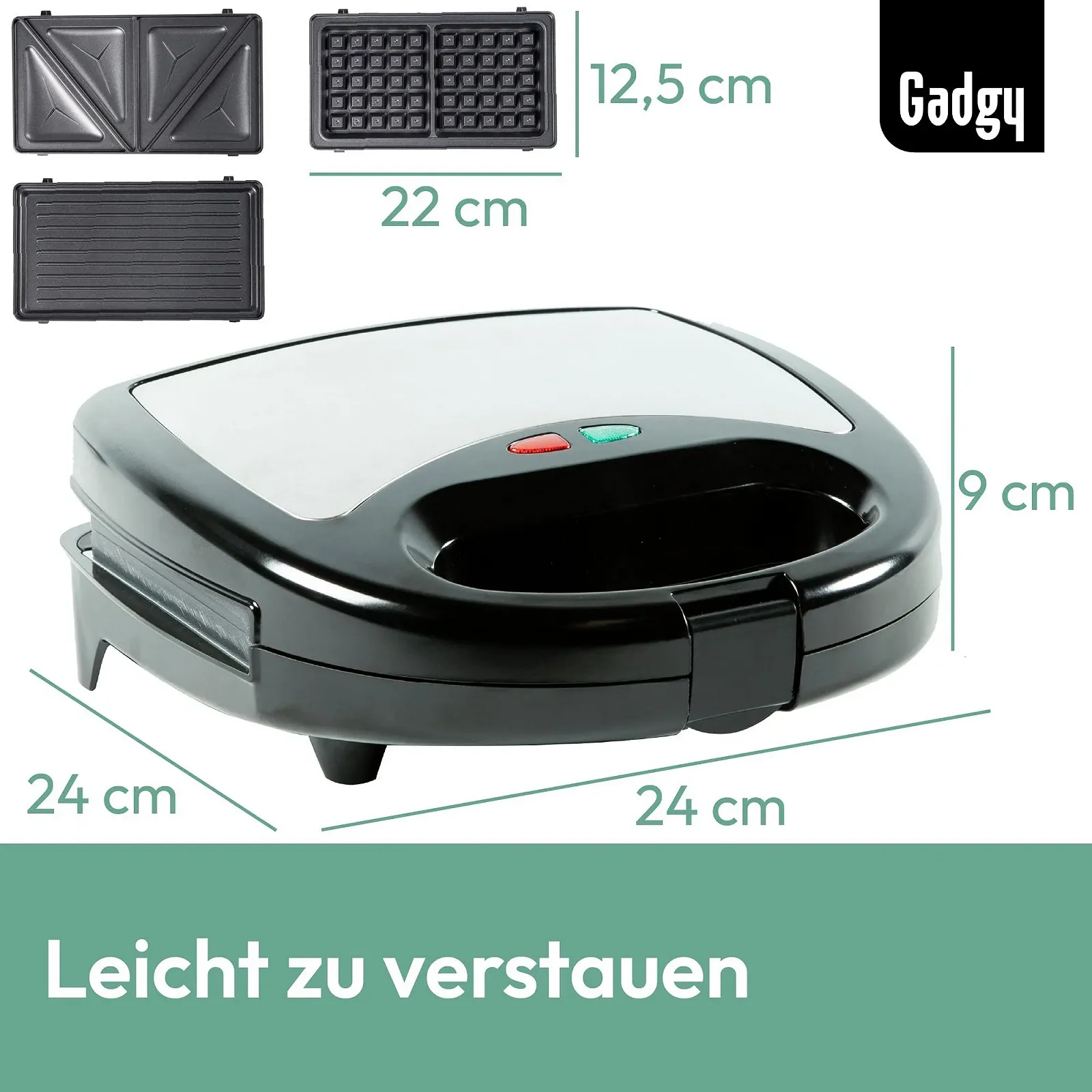 Вафельница/Бутербродница/Гриль 3-в-1 Gadgy, фото №7