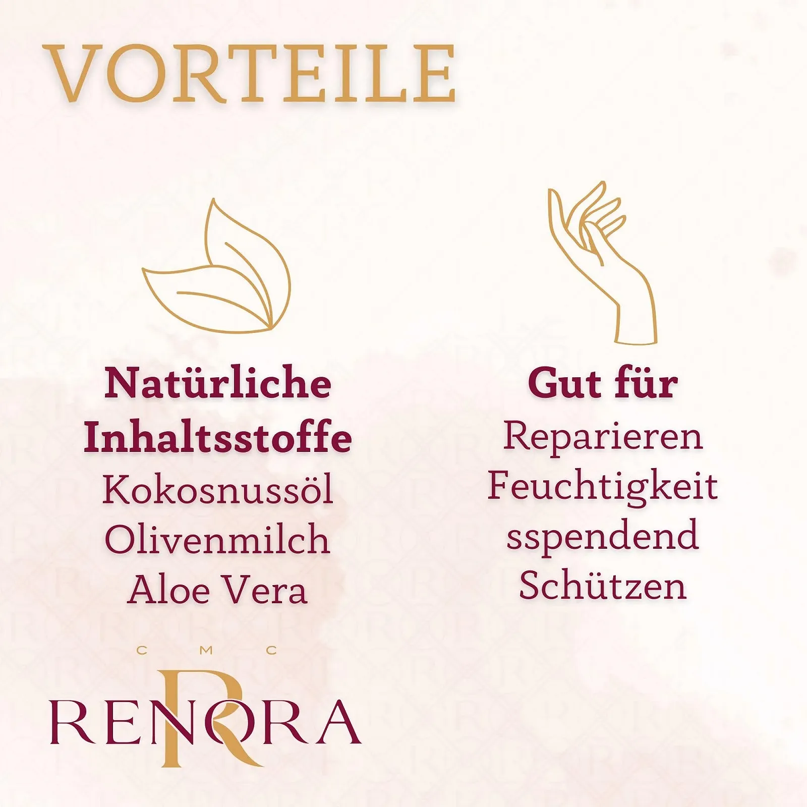 Крем для рук Renora Відновлюючий концентрат для рук та нігтів з органічним кокосовим молоком 75 мл, фото №4