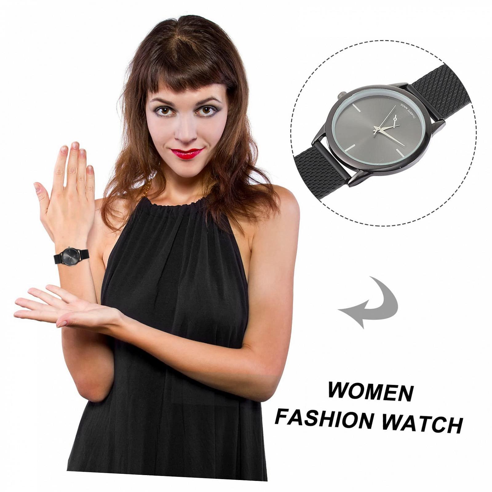 Кварцовий годинник LIFKOME для жінок жіночий кварцовий наручний годинник, чорний, фото №8