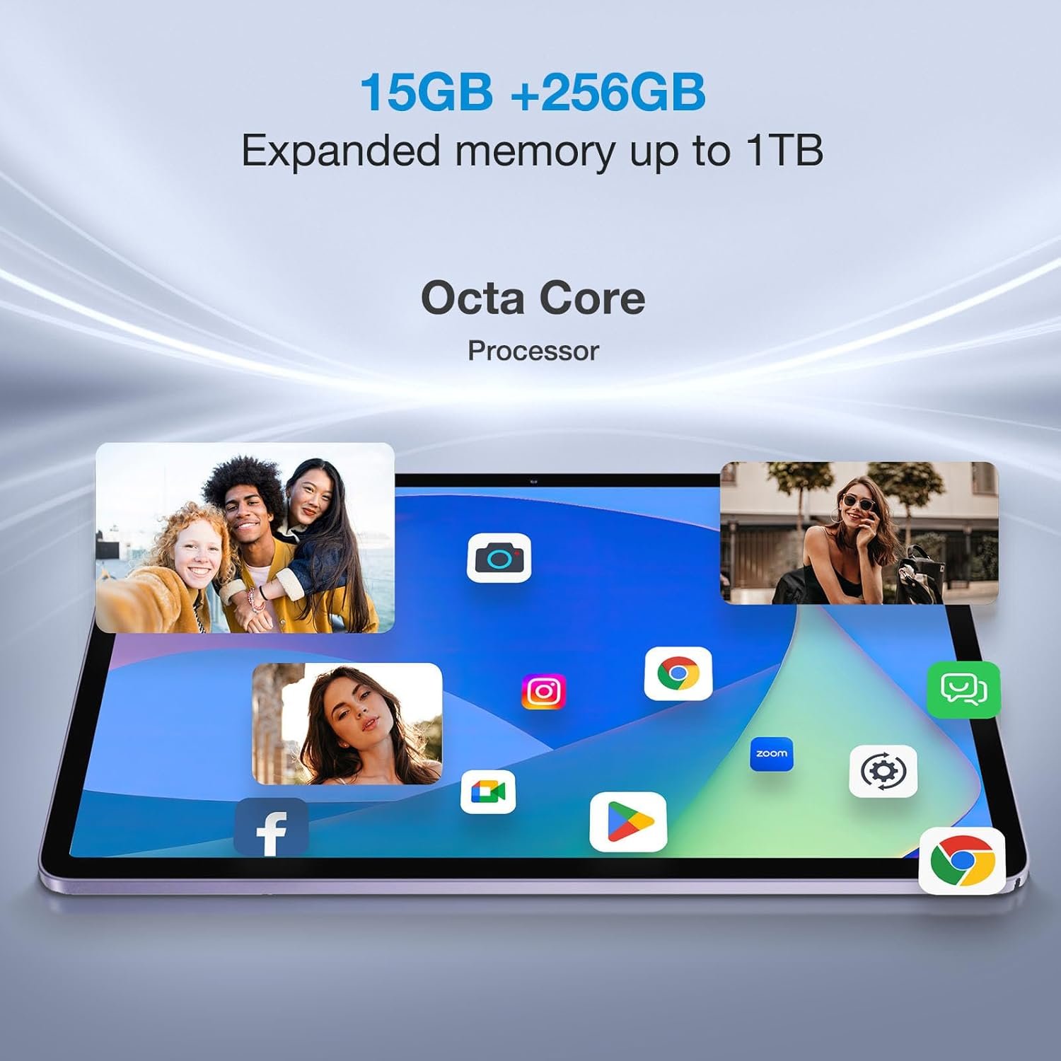 Планшет 10.1" Full HD DOOGEE T10 PRO 8+7/256Gb 4G 2-SIM 8 ядер Android 12 8580 mAh Рожеве золото, фото №3