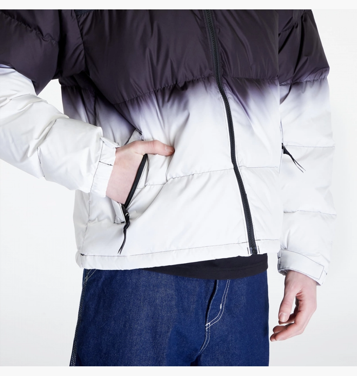 Куртка The North Face 96 Nuptse Dip Dye Чёрный XL, фото №3