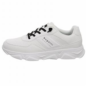 Кроссовки Bugatti Lima Мужские Белый с Soft Flex, сменной стелькой и резиновой шнуровкой. Белый synthetic.ua - Фото 1