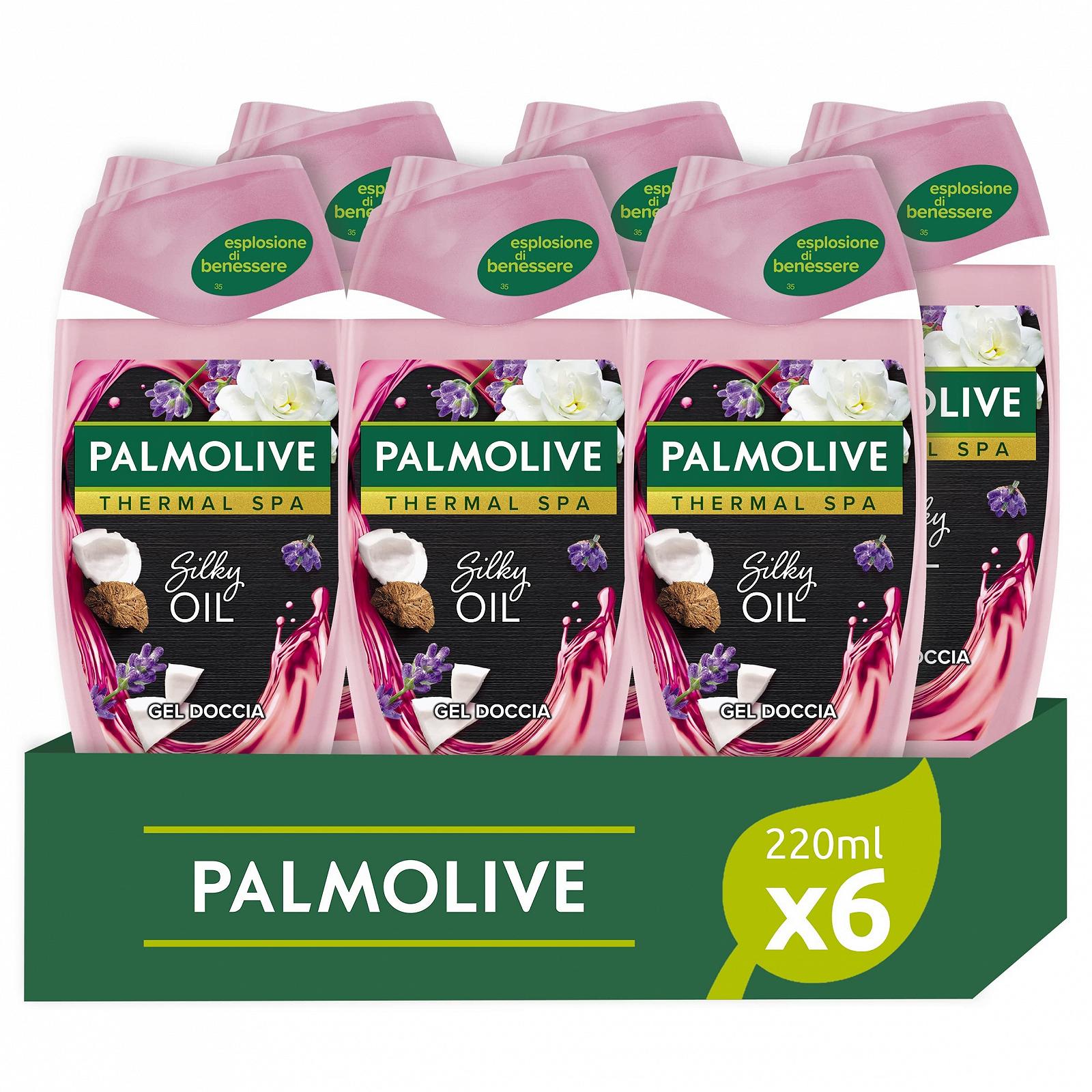 Гель для душа Palmolive Thermal Spa Silky Oil Coconut and Lavender Oil 220 мл, 6 шт., фото №1