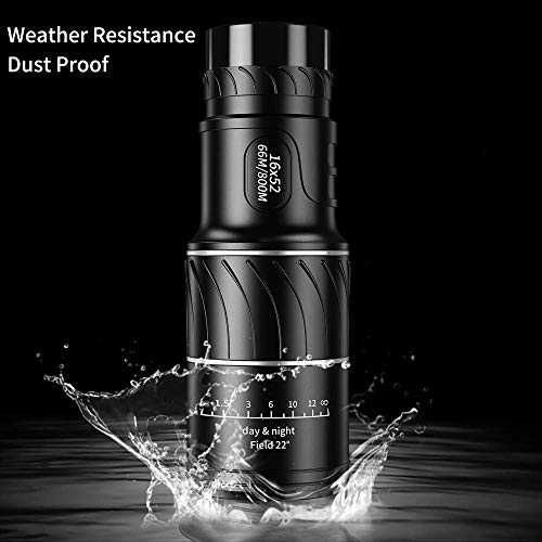 Монокуляр BAK4 FMC 16x52 Чорний, фото №5