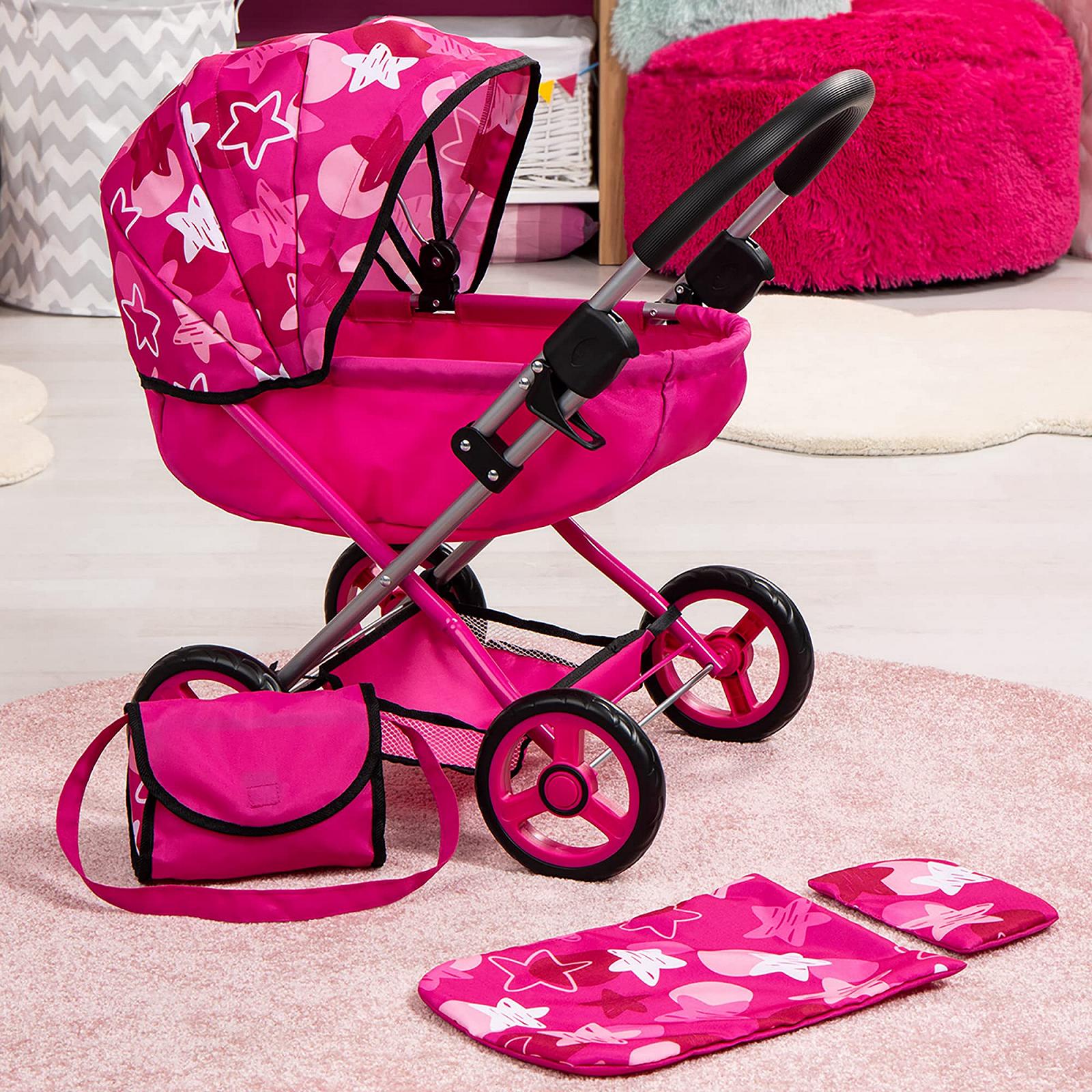 Детская коляска Bayer Design Cosy 12749AA с интегрированной корзиной, складывающаяся с одеялом, подушкой и сумкой, фото №8