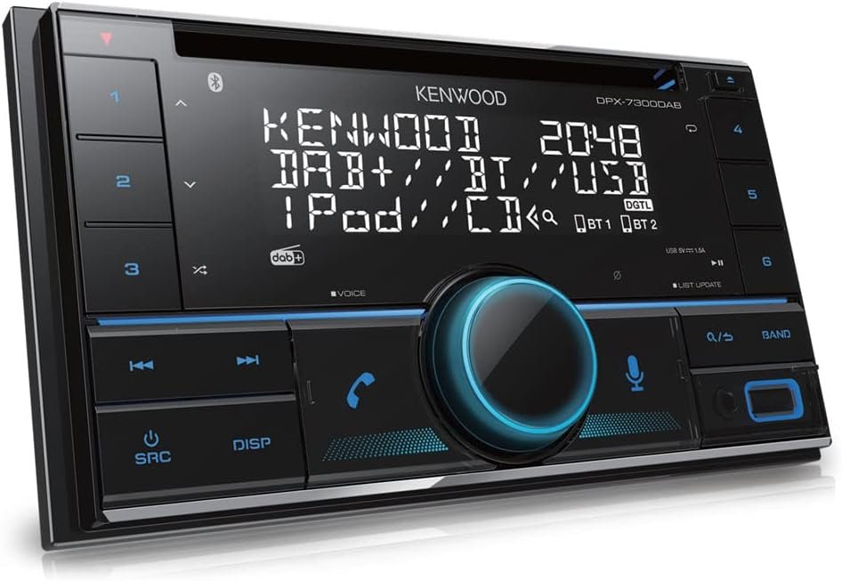 Автомагнітола KENWOOD DPX-7300DAB / Bluetooth / AUX / USB / CD / DAB+ / 2DIN, фото №1