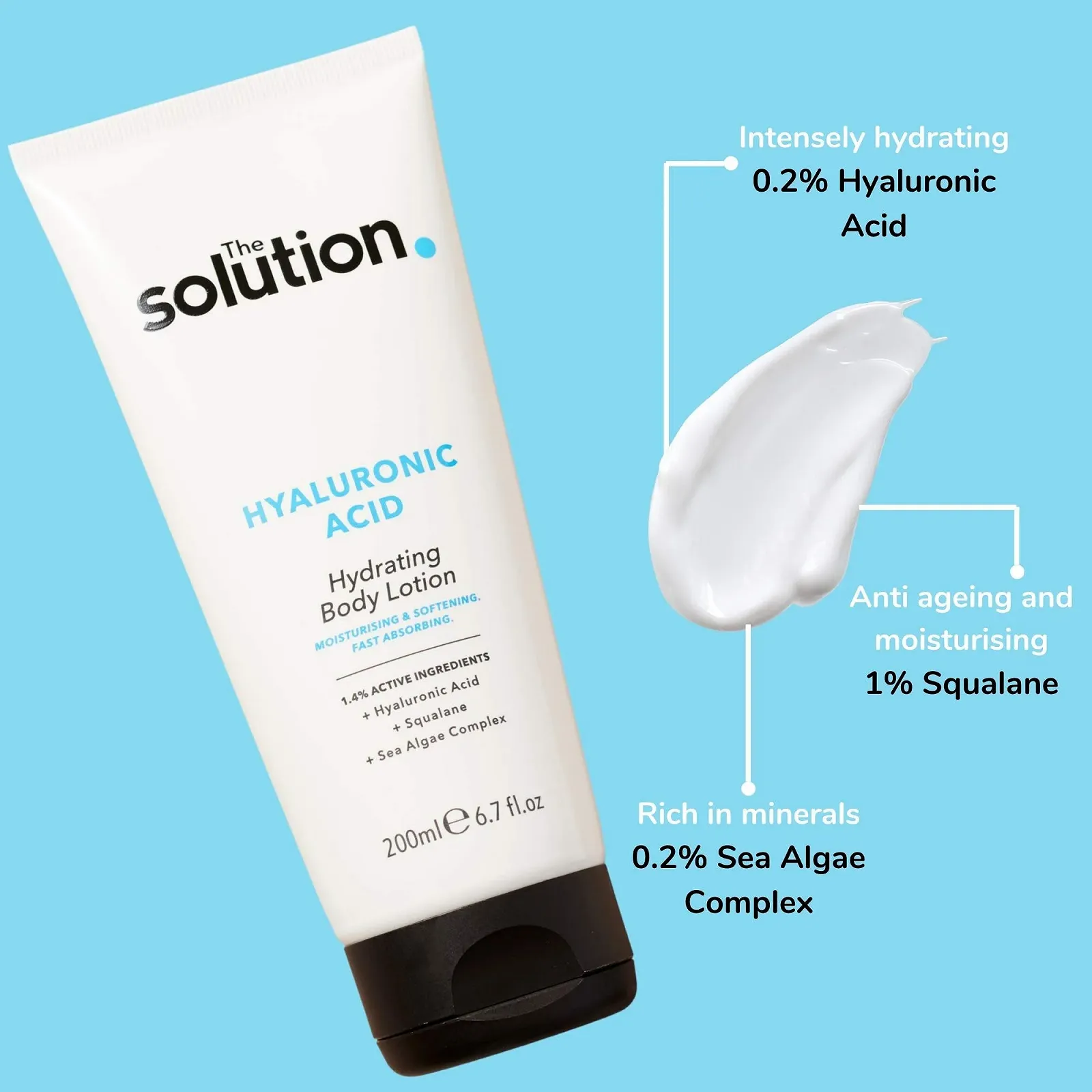 Лосьйон для тіла The Solution Hyaluronic Acid зволожуючий 200 мл, фото №3 Лосьйон для тіла The Solution Hyaluronic Acid зволожуючий 200 мл, фото №3