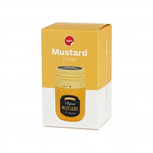 Кухонный таймер Balvi Mustard Ретро Горчица механический Горчично-желтый synthetic.ua - Фото 1