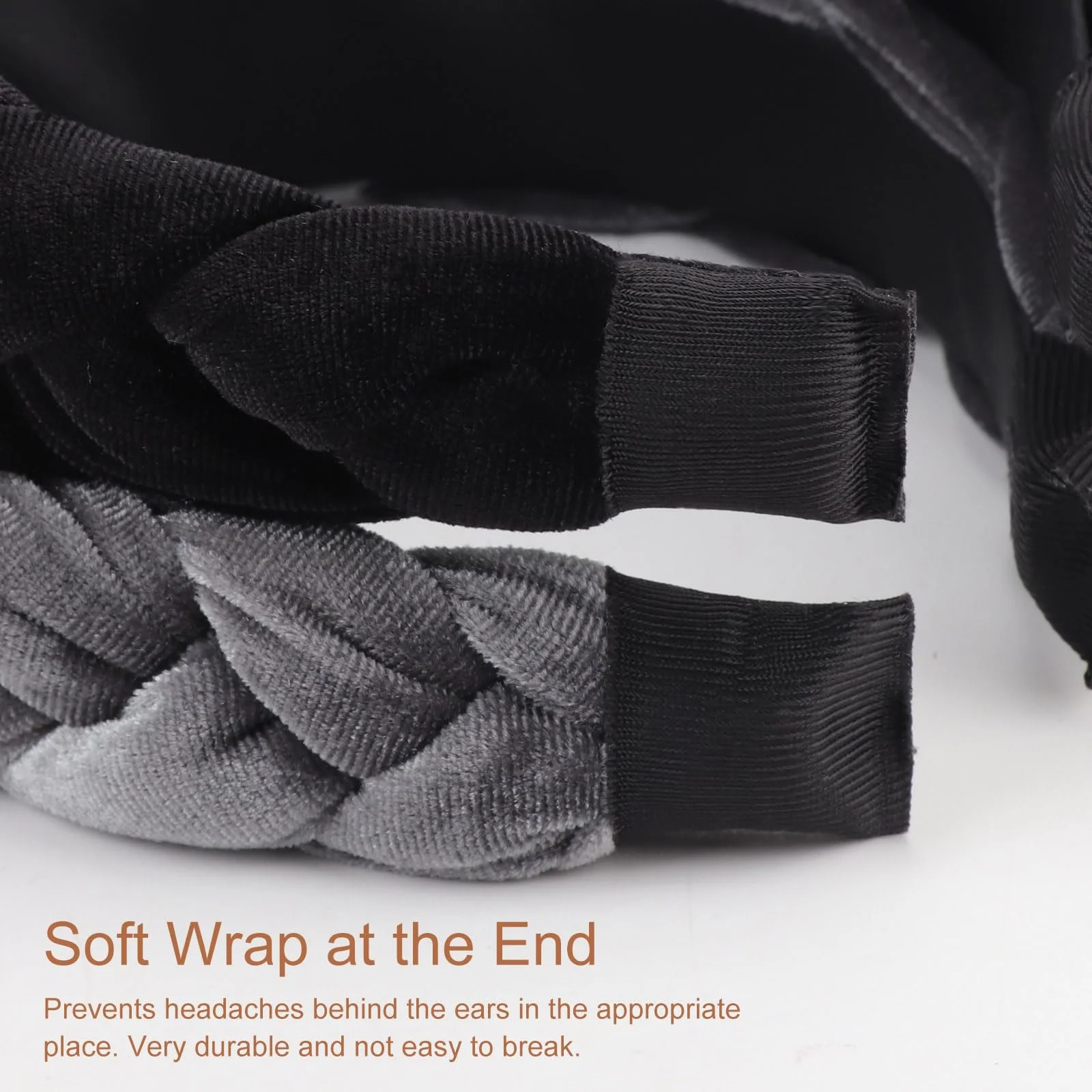 Обруч DRESHOW Плетеный Бархатный Эластичный, фото №6