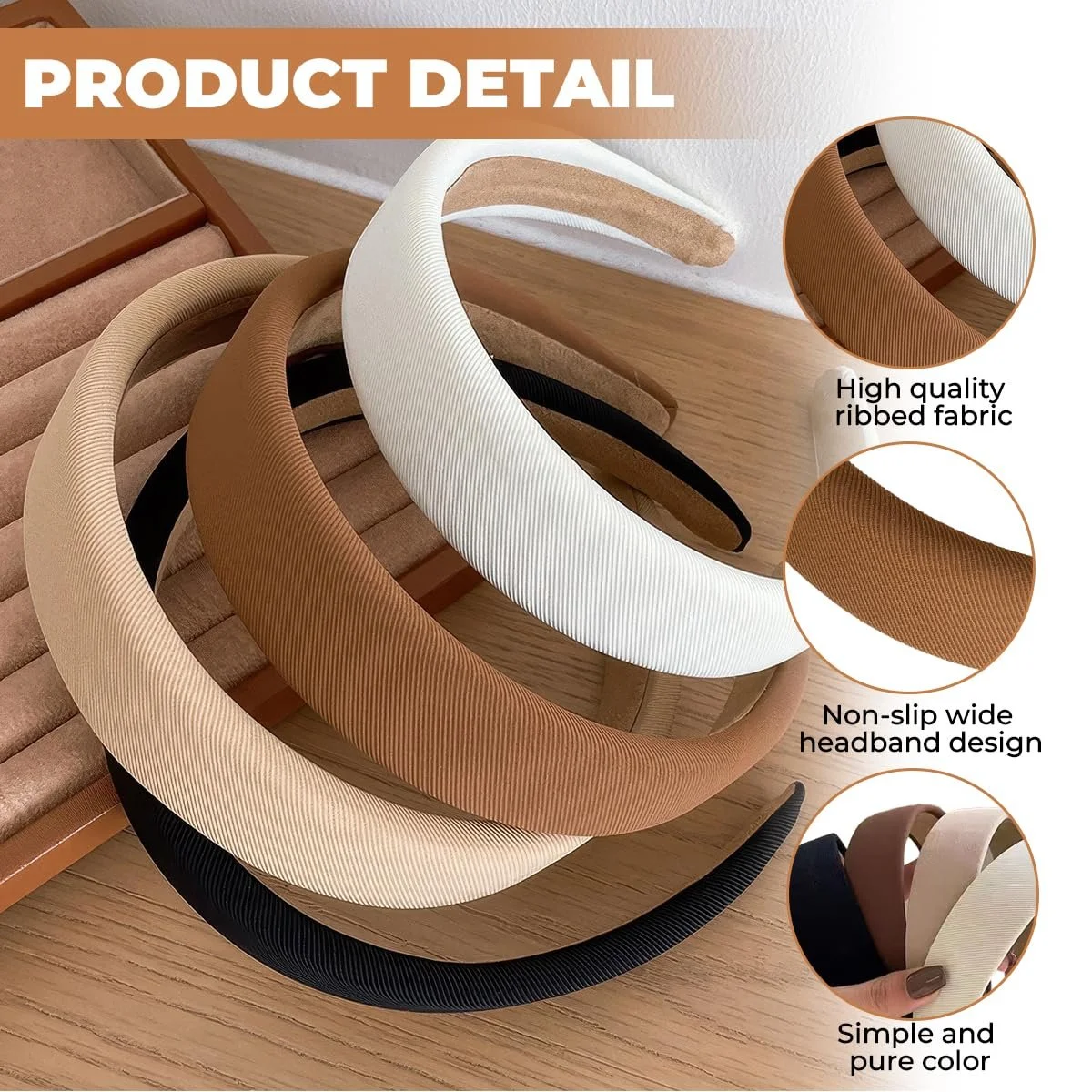 Обруч Широкий, 4 кольори, Нековзкий, Вузликовий, фото №3