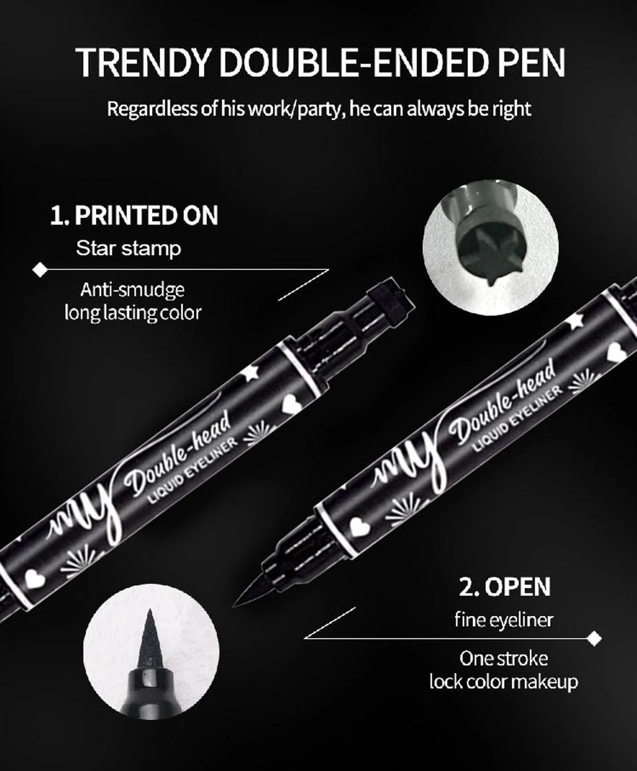 Підводка для очей з двома наконечниками, фото №7 Підводка для очей з двома наконечниками, фото №7