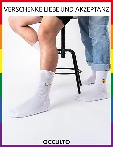 Носки теннисные Occulto Мужские и Женские LGBTQ Набор из 3 (Модель: Pride) synthetic.ua - Фото 1