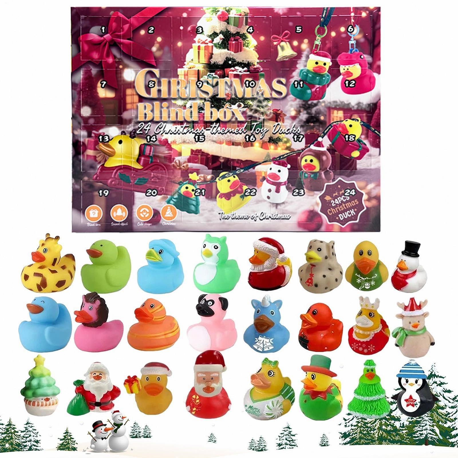 Резиновая игрушка для ванны Календарь Адвента Рождественские утки 24 дня, фото №8