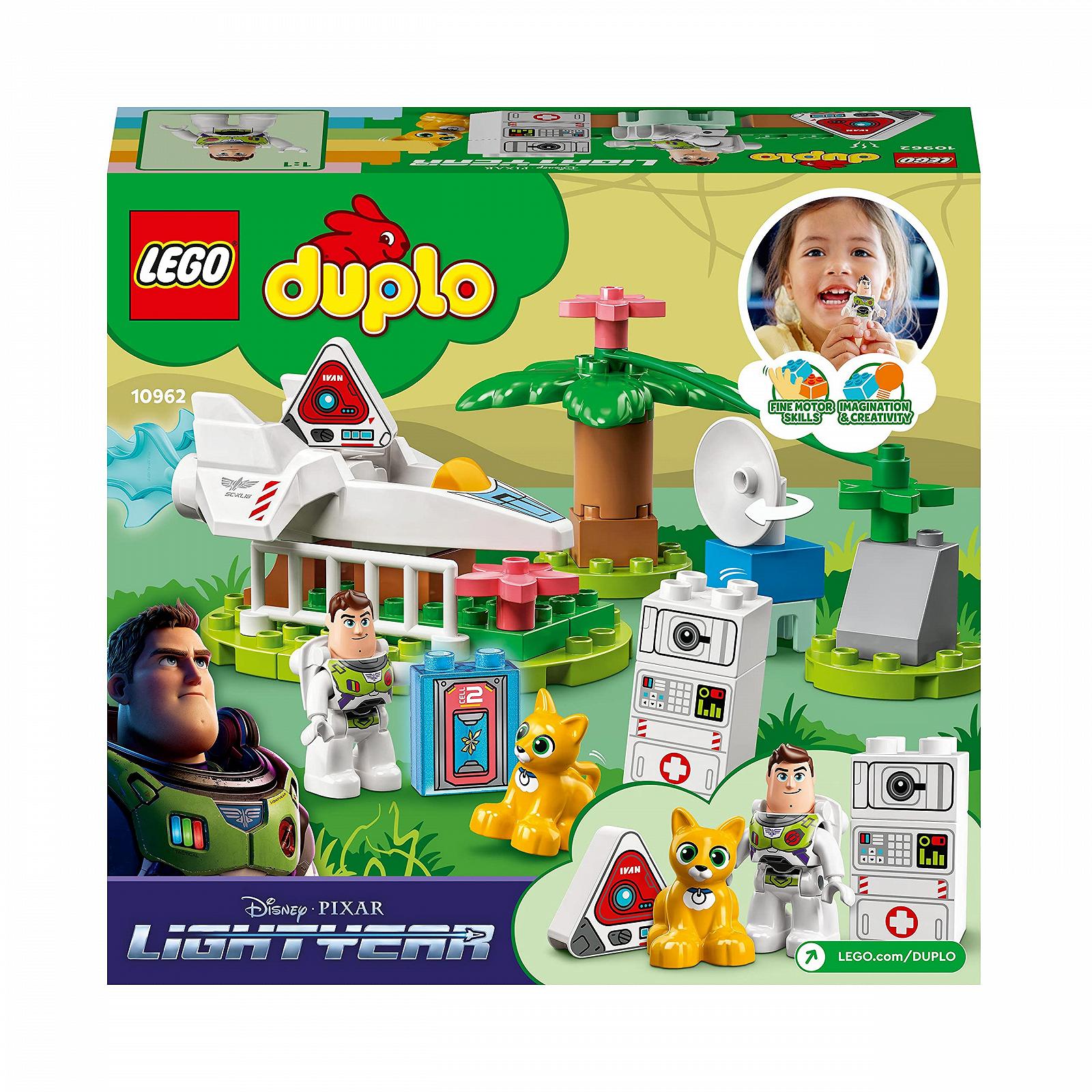 Конструктор LEGO DUPLO Disney and Pixar 10962 Планетарная миссия Базза Лайтера Космическая игрушка с космическим кораблем и роботом для малышей от 2 лет, фото №7