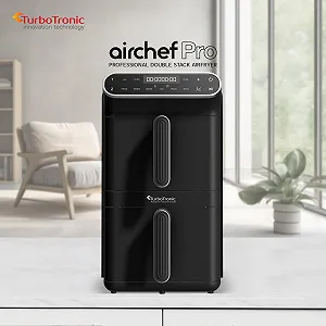 Мультипіч TurboTronic XXL 11 л вертикальна з подвійною камерою 2 x 5.5 л DualZone 2 рівні XtraSlim 6 програм силіконові вставки synthetic.ua - Фото 1