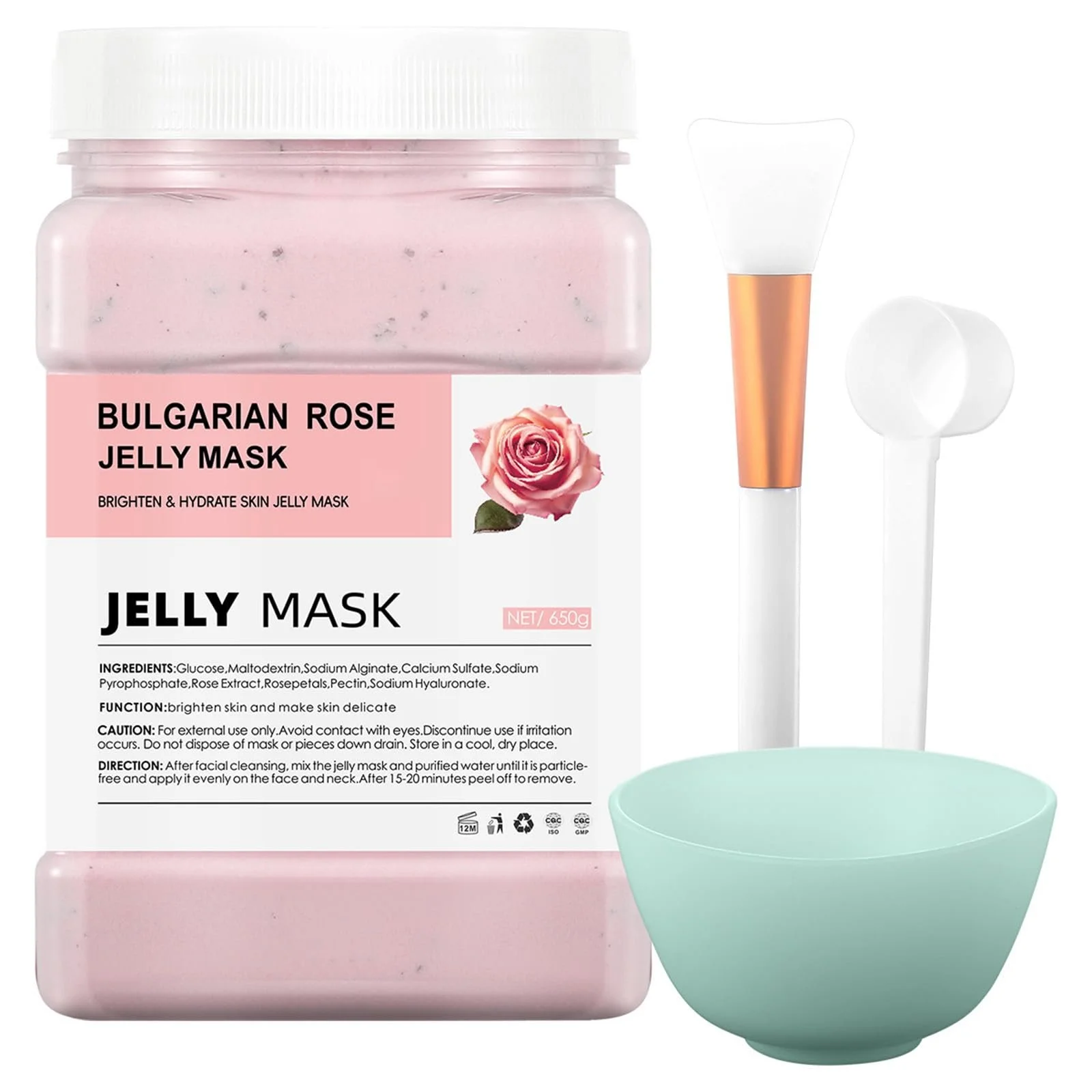 Маска для обличчя Soleneva Peel Off з трояндовим желе, Зміцнююча та зволожуюча, фото №1