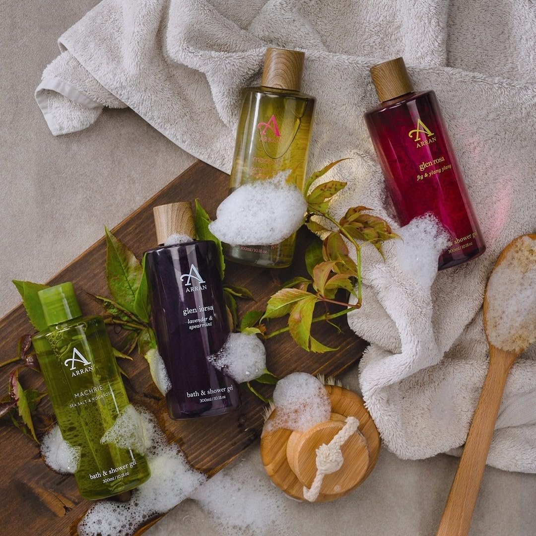 Гель для душу Arran Sense of Scotland Machrie з ароматом морської солі та кам'яної троянди 300 мл, фото №5