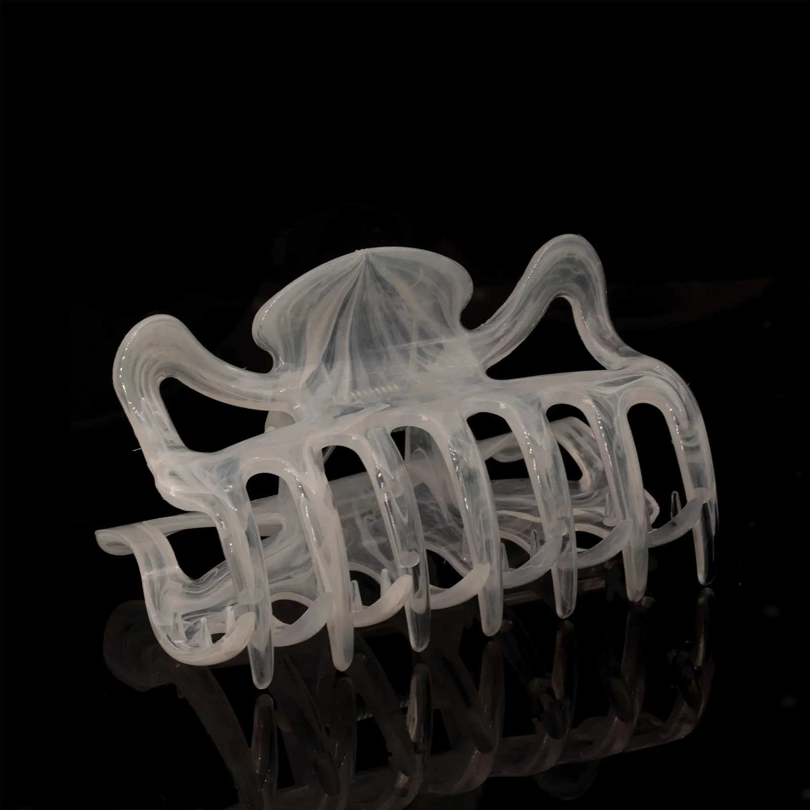 Заколка для волос Welovebeads большая, примерно 9 см, белая, фото №1