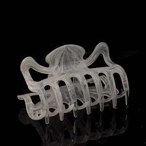 Заколка для волос Welovebeads большая, примерно 9 см, белая - Фото 1