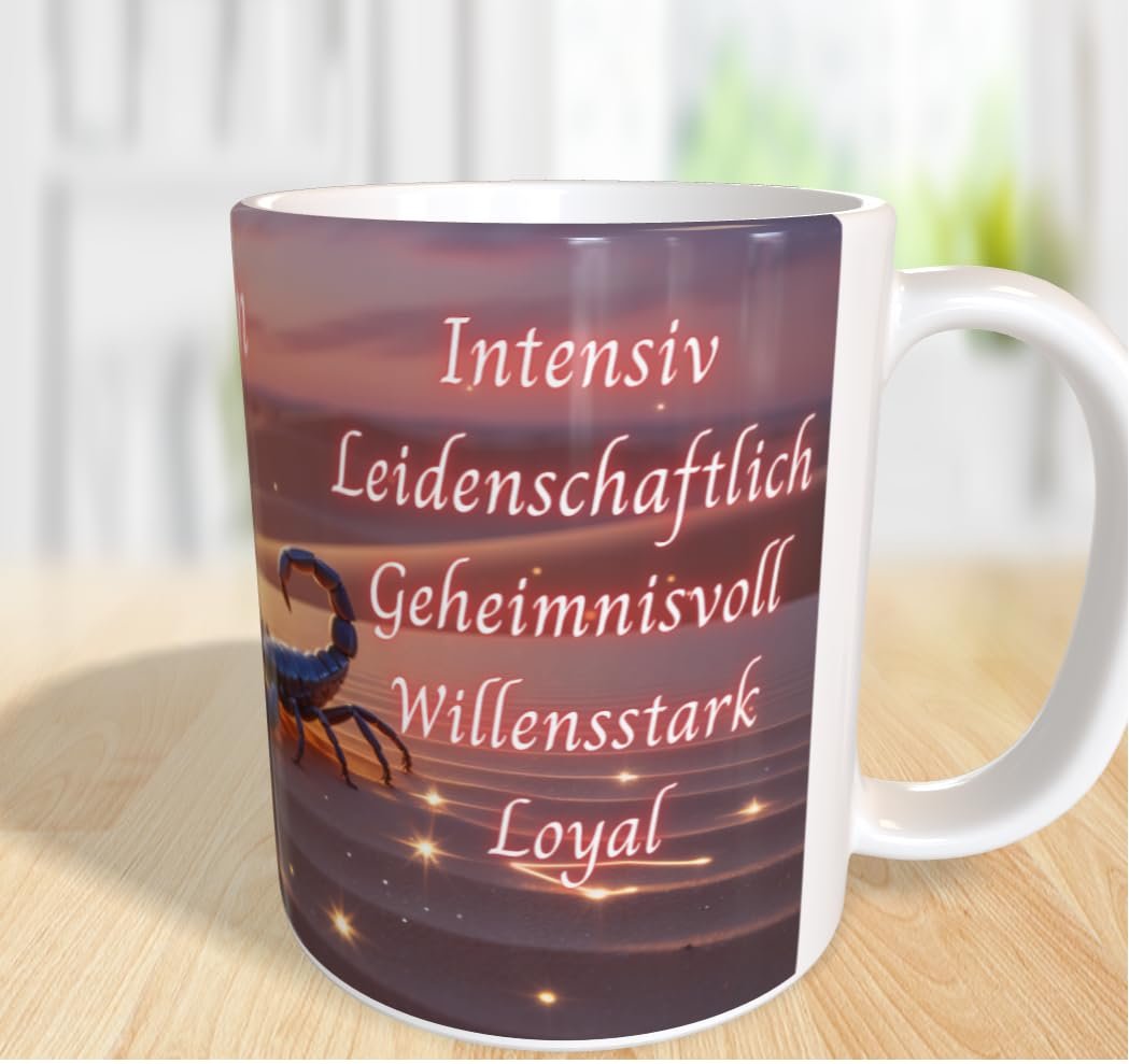 Кухоль Знак зодіаку Скорпіон Скорпіус Персоналізований кухоль для кави, фото №4